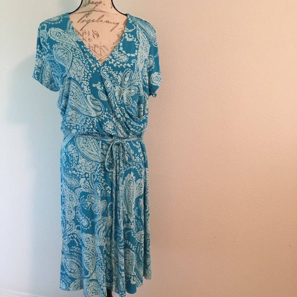 Land End faux wrap dress